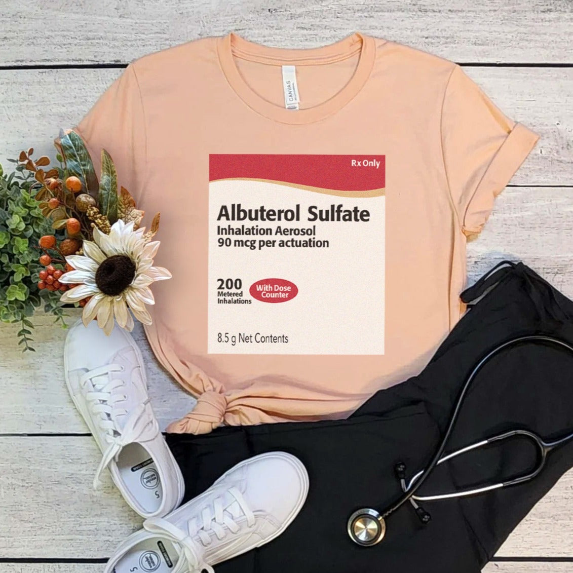 Albuterol Label T-Shirt