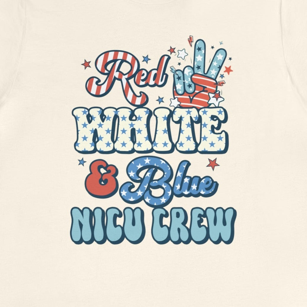 Red, White & Blue NICU Crew T-Shirt