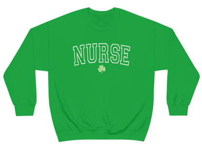 Varsity Nurse St Patricks Day Sweatshirt