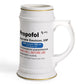 Propofol Beer Stein Mug