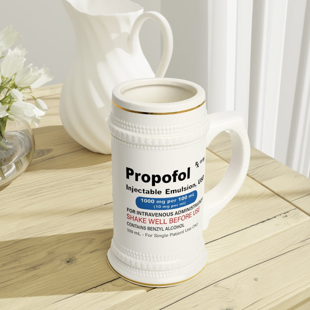 Propofol Beer Stein Mug