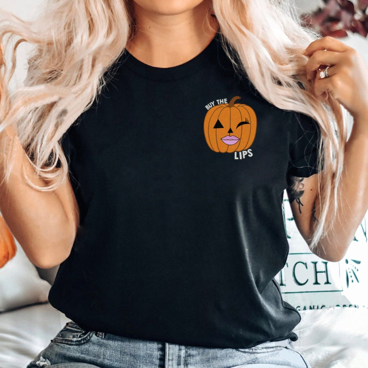 Buy the Lips Pumpkin T-Shirt
