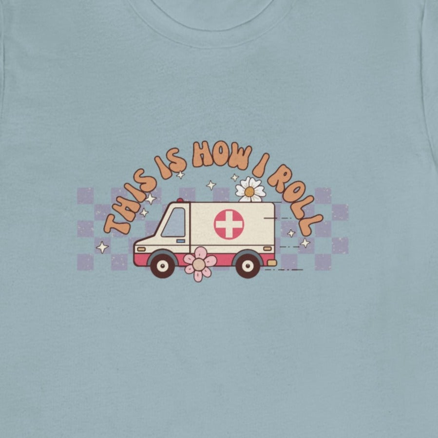 Retro How I Roll EMS T-Shirt