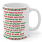 Funny Nurse Christmas Poem Mug