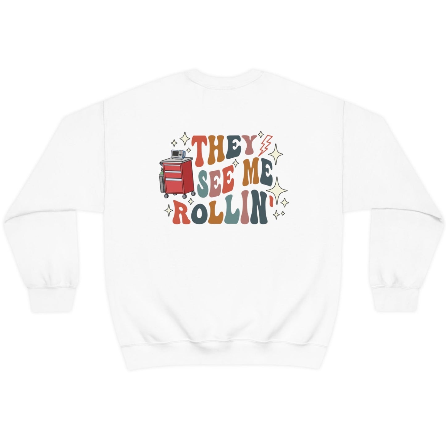 Retro See Me Rollin' Crash Cart Sweatshirt