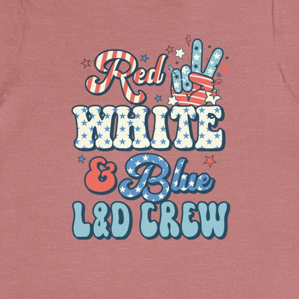 Red, White & Blue L&D Crew T-Shirt