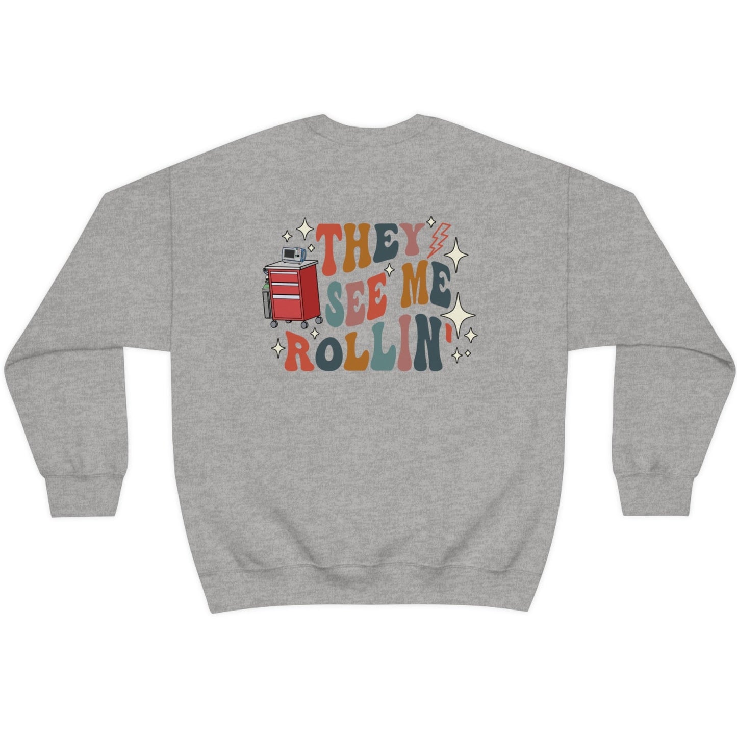 Retro See Me Rollin' Crash Cart Sweatshirt