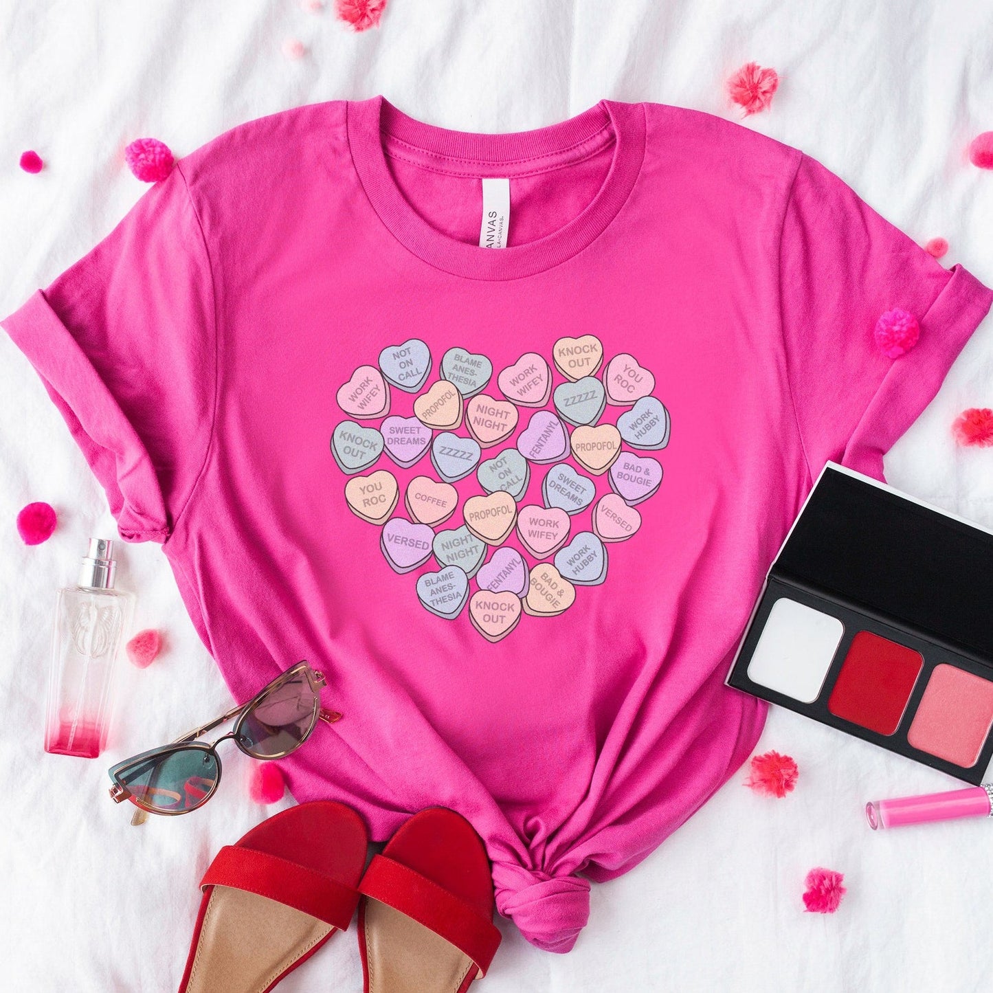 CRNA Conversation Hearts T-Shirt