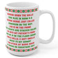 Funny Nurse Christmas Poem Mug