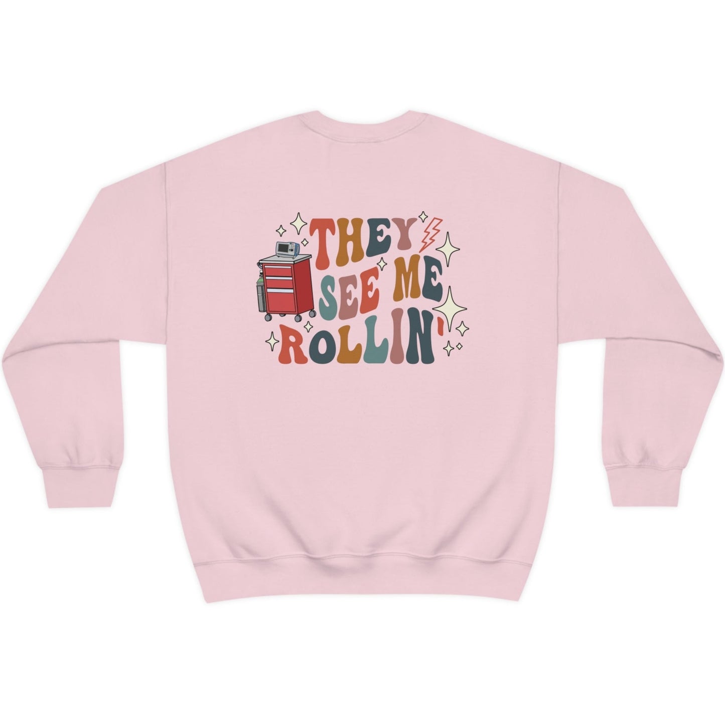 Retro See Me Rollin' Crash Cart Sweatshirt