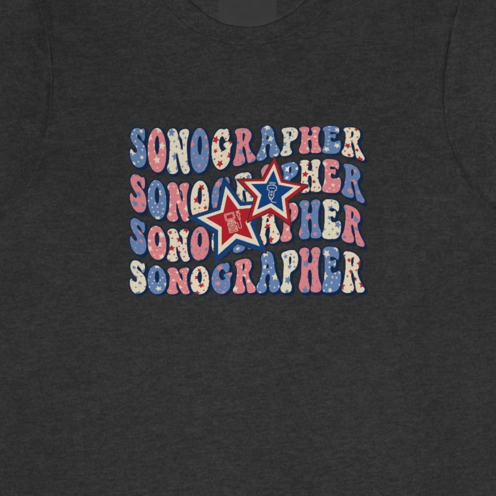 Retro 4th of July Sonographer T-Shirt