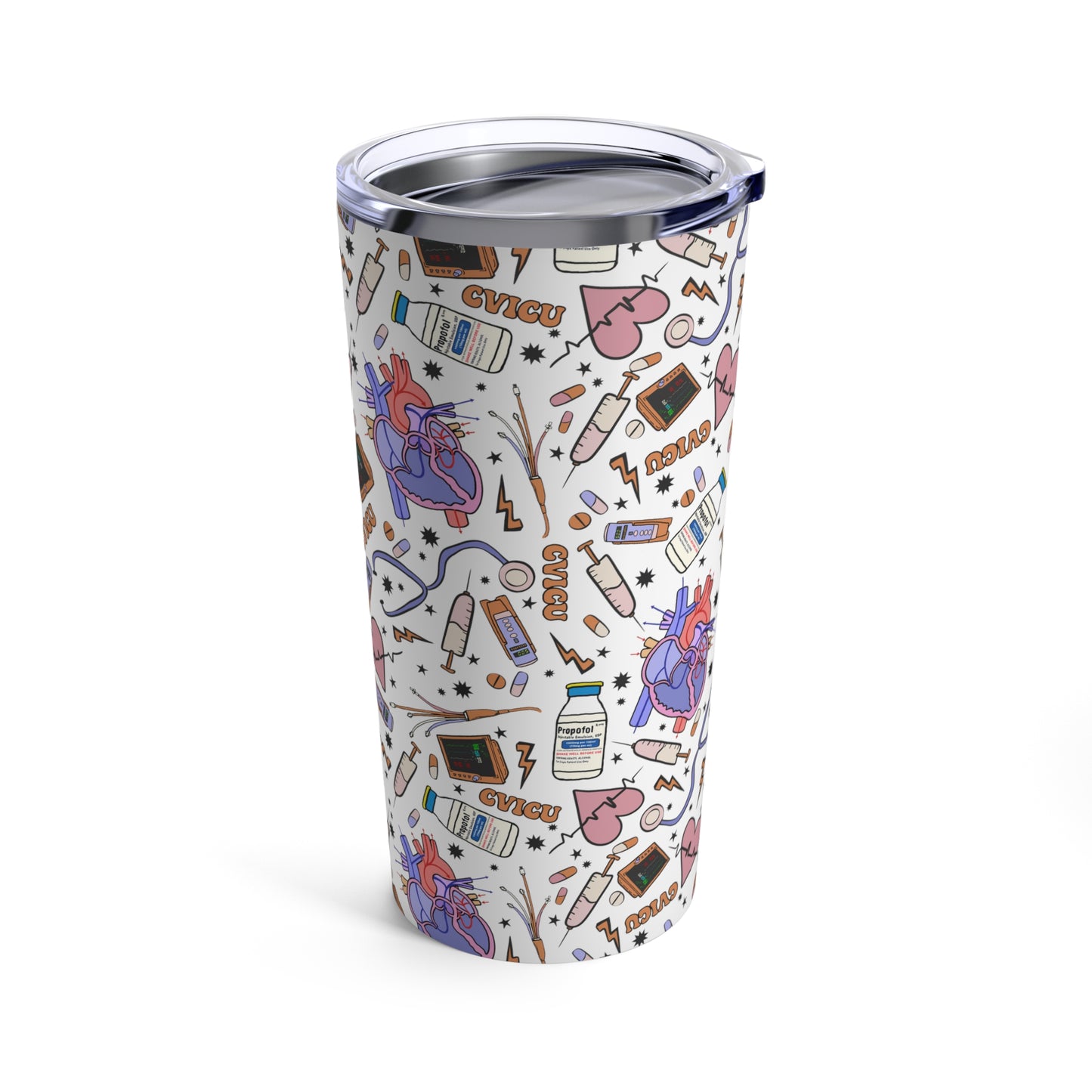 CVICU Doodles 20oz. Tumbler