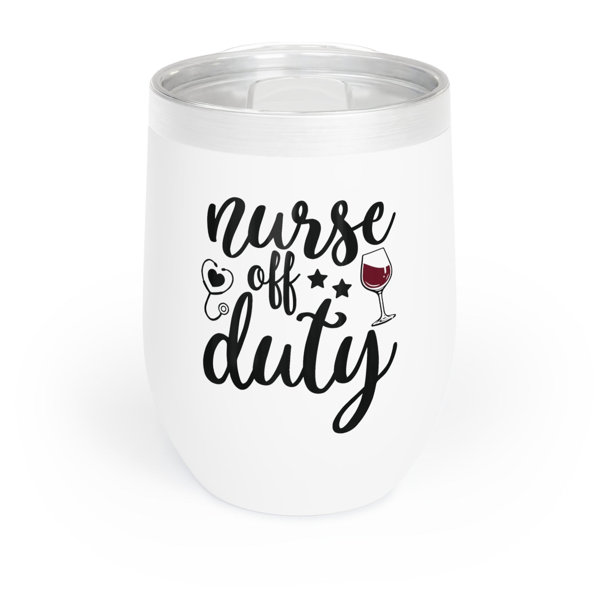 Nurse Off Duty Insulated Wine Tumbler