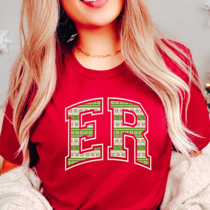 ER Christmas Letterman T-Shirt