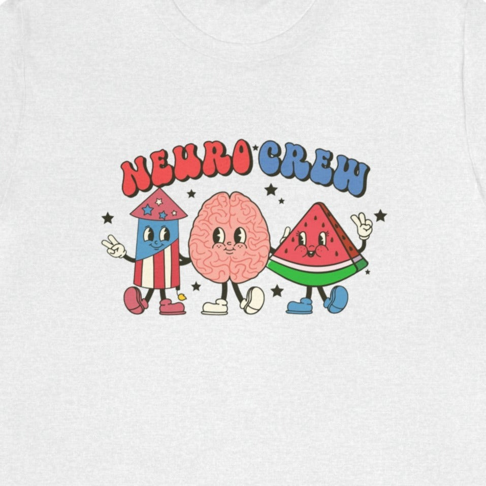 Retro Neuro Crew July 4th T-Shirt