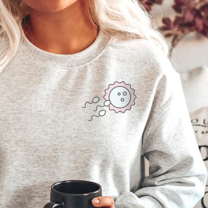 Minimalist Sperm and Egg Sweatshirt