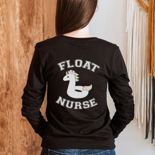 Float Pool Back Design Long Sleeve Shirt