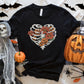 Halloween Floral Rib Cage T-Shirt