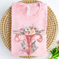 Watercolor Floral Uterus T Shirt