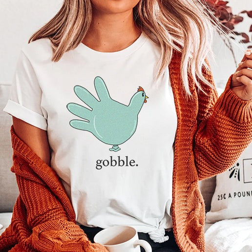 Gobble Turkey Glove T-Shirt