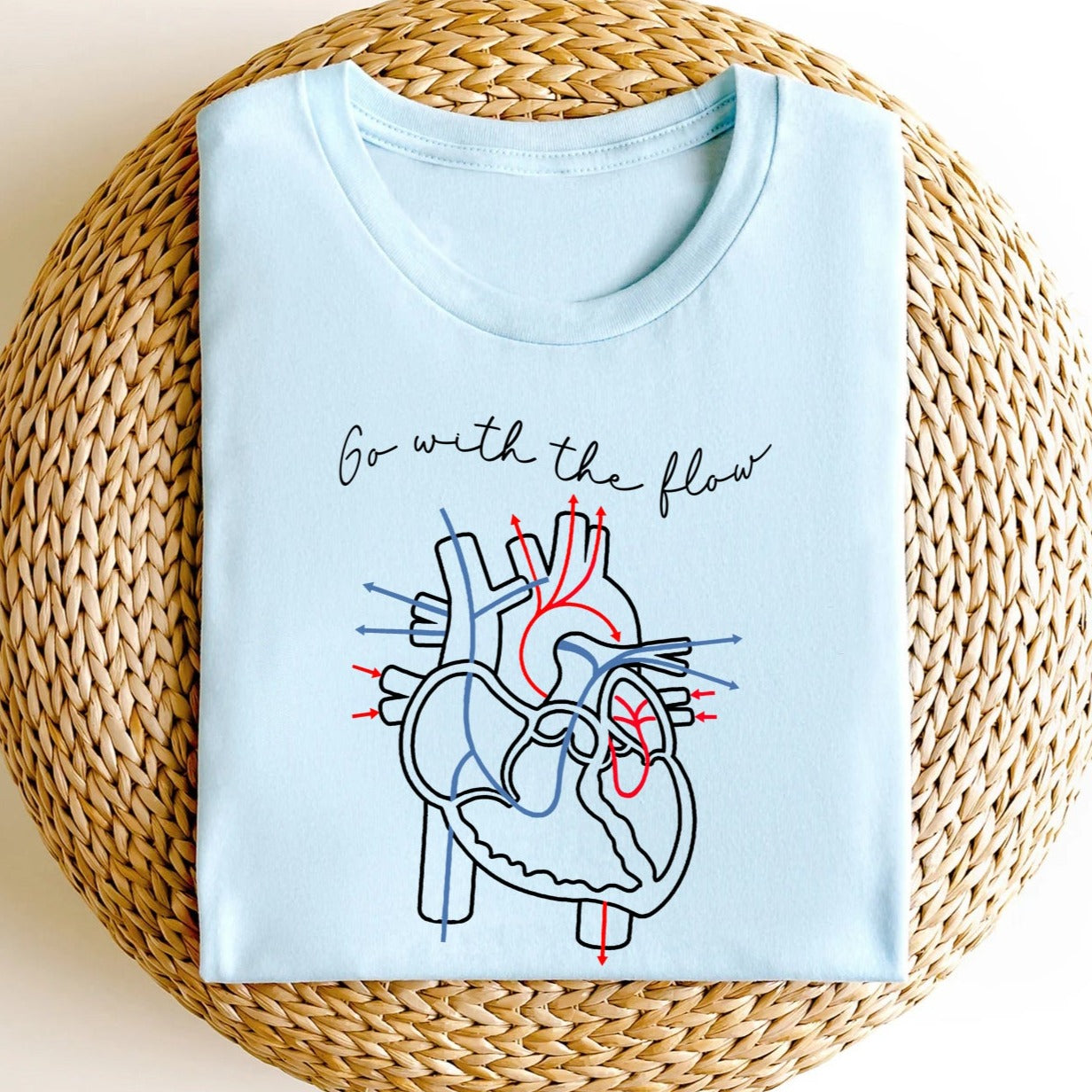 Go with the Flow Heart T-Shirt