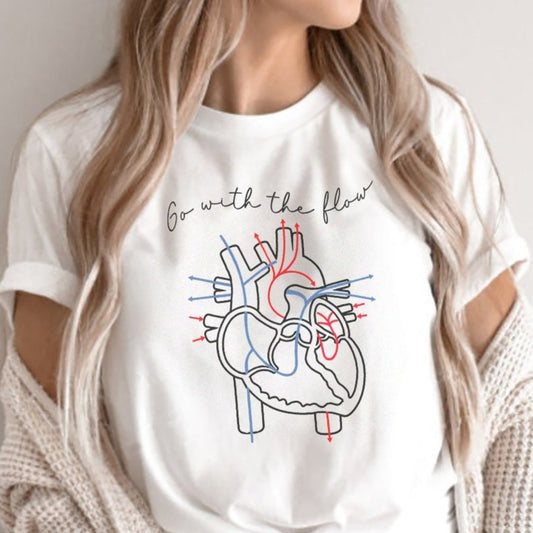 Go with the Flow Heart T-Shirt