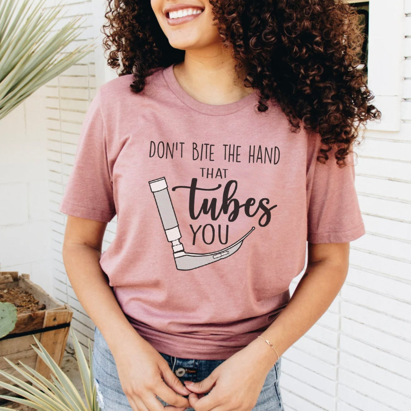 Don't Bite the Hand That Tubes You T-Shirt