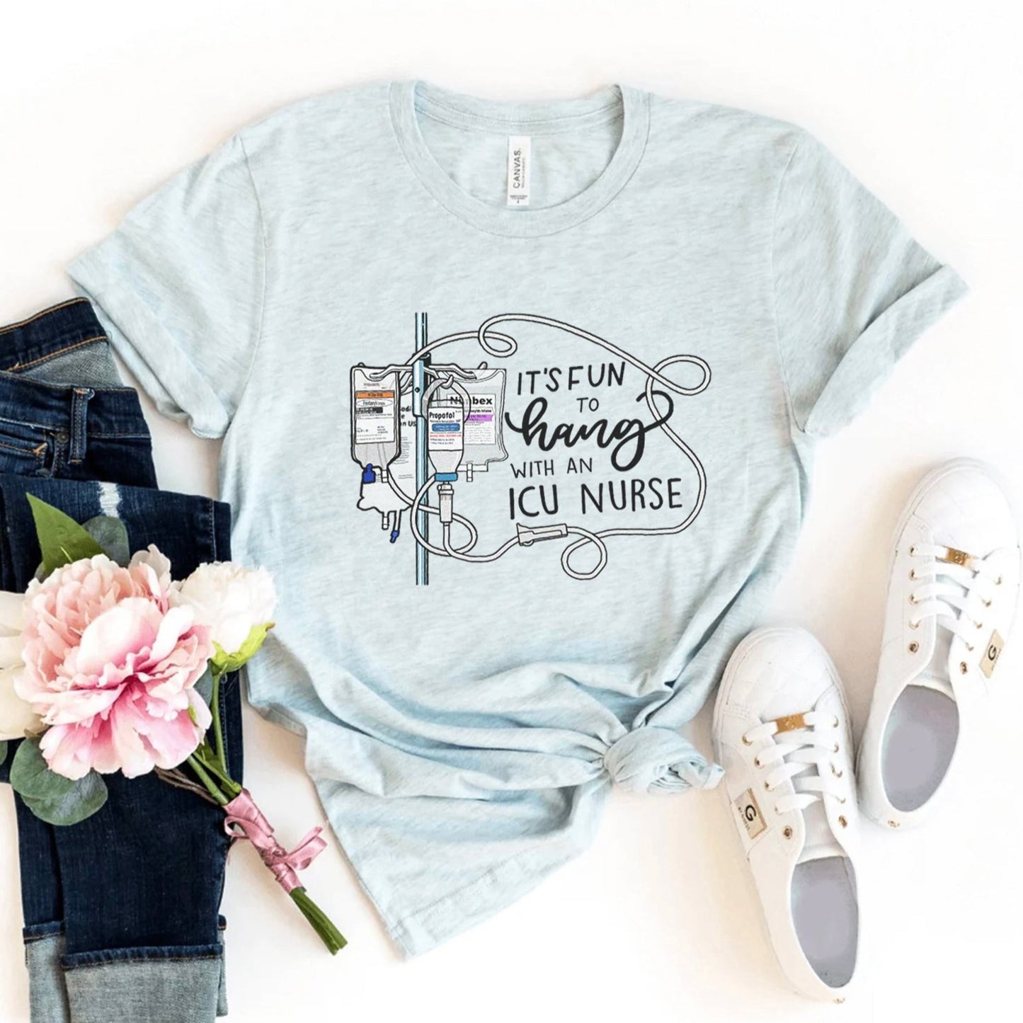 Nurse Holding Syringe T Shirt – Pinlounge