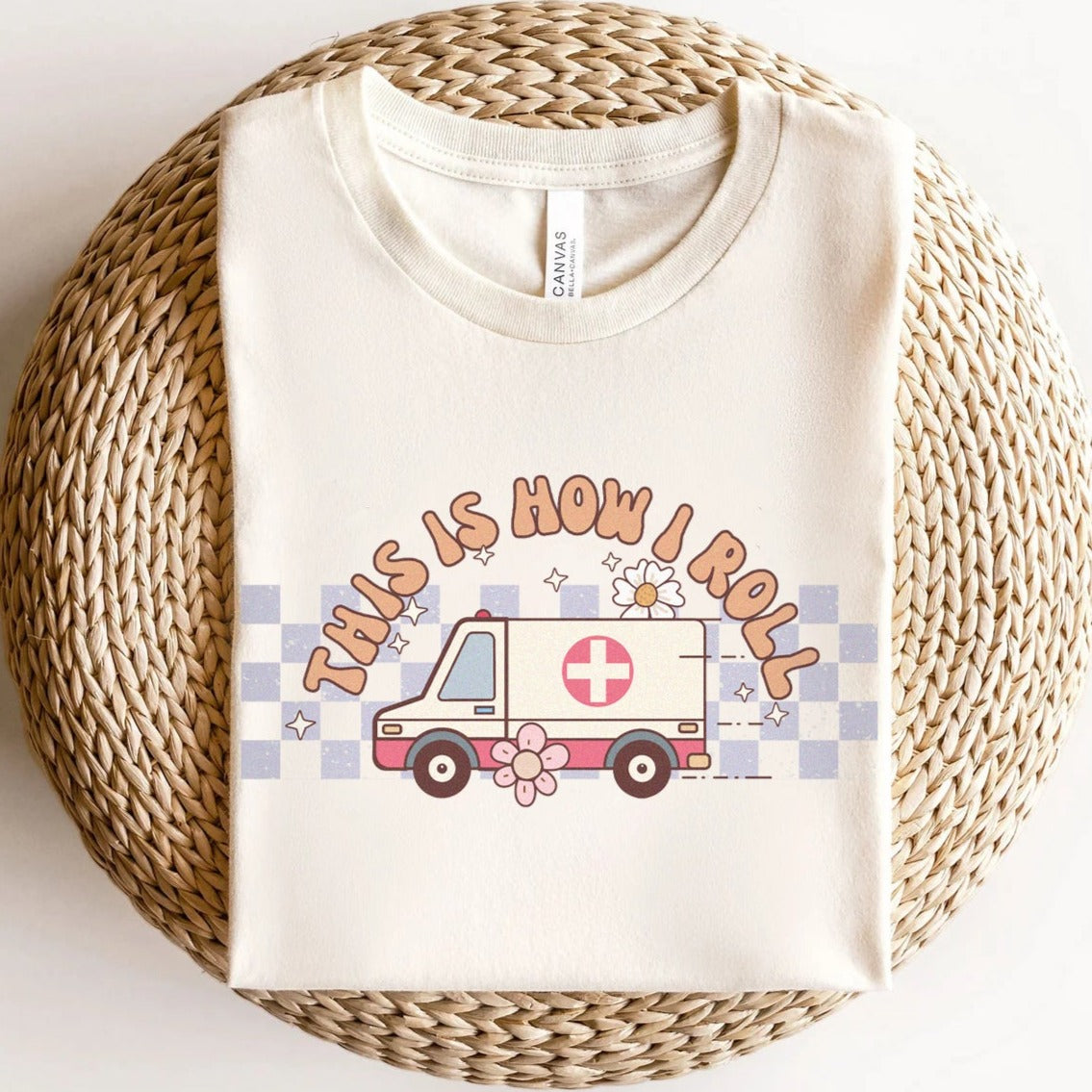 Retro How I Roll EMS T-Shirt