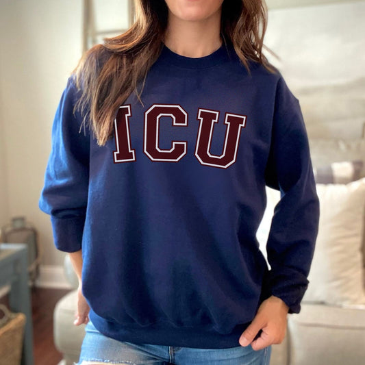ICU College Letterman Sweatshirt