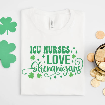 ICU Nurses Love Shenanigans T-Shirt