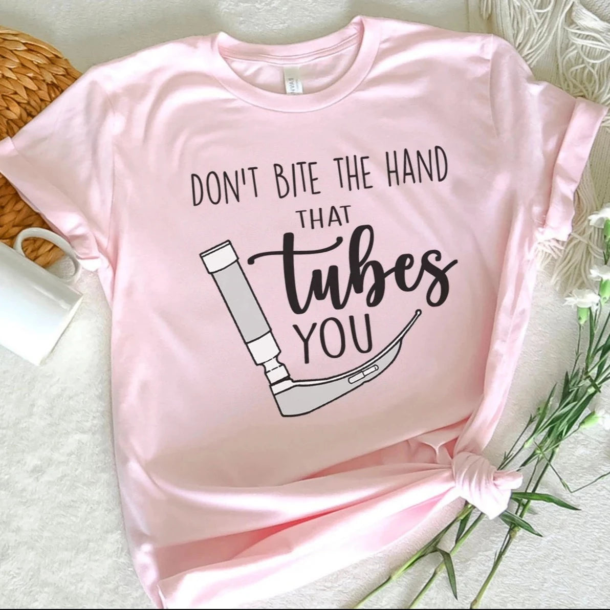 Don't Bite the Hand That Tubes You T-Shirt