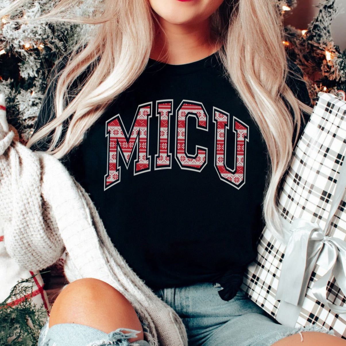 MICU Christmas Letterman T-Shirt