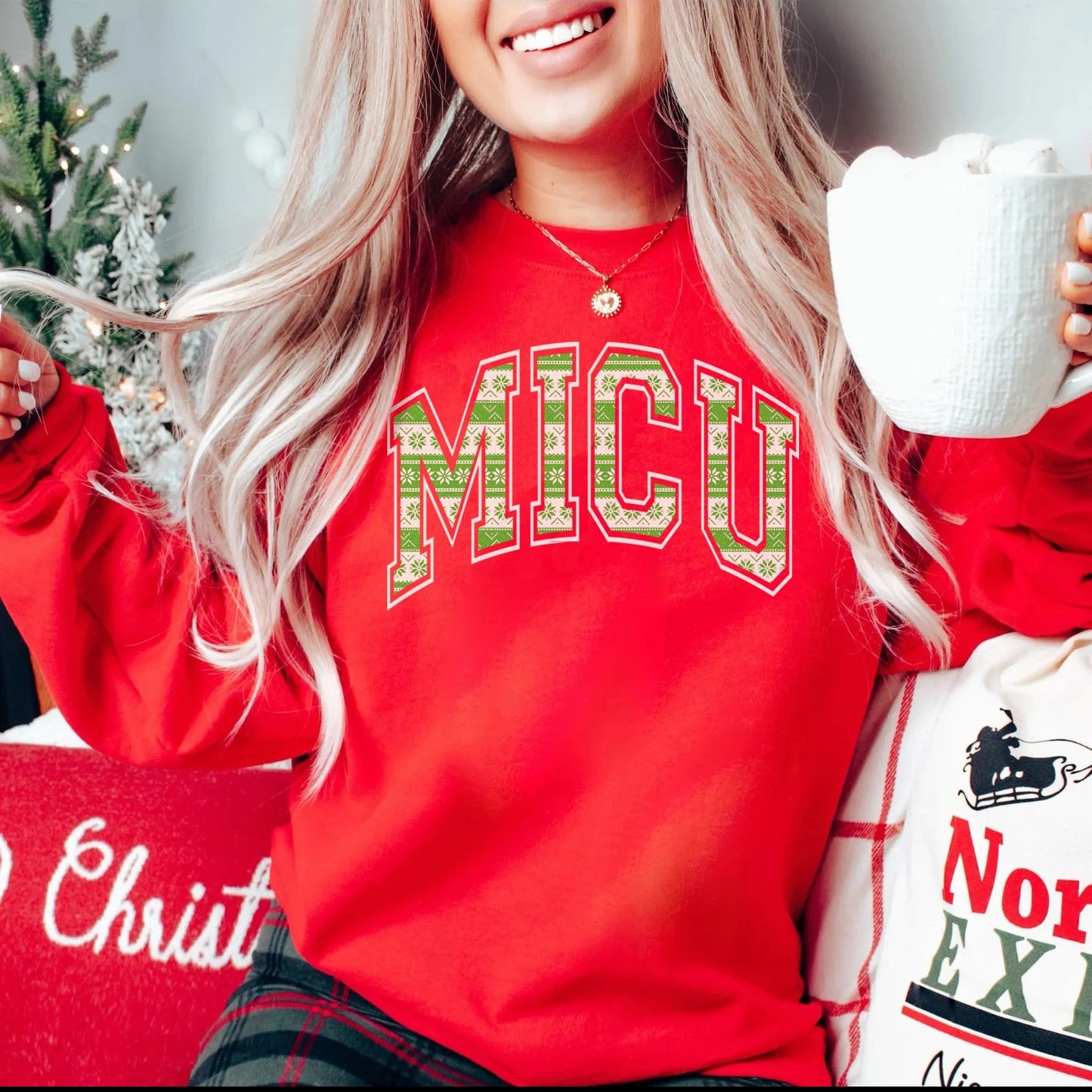 MICU Christmas Letterman Sweatshirt