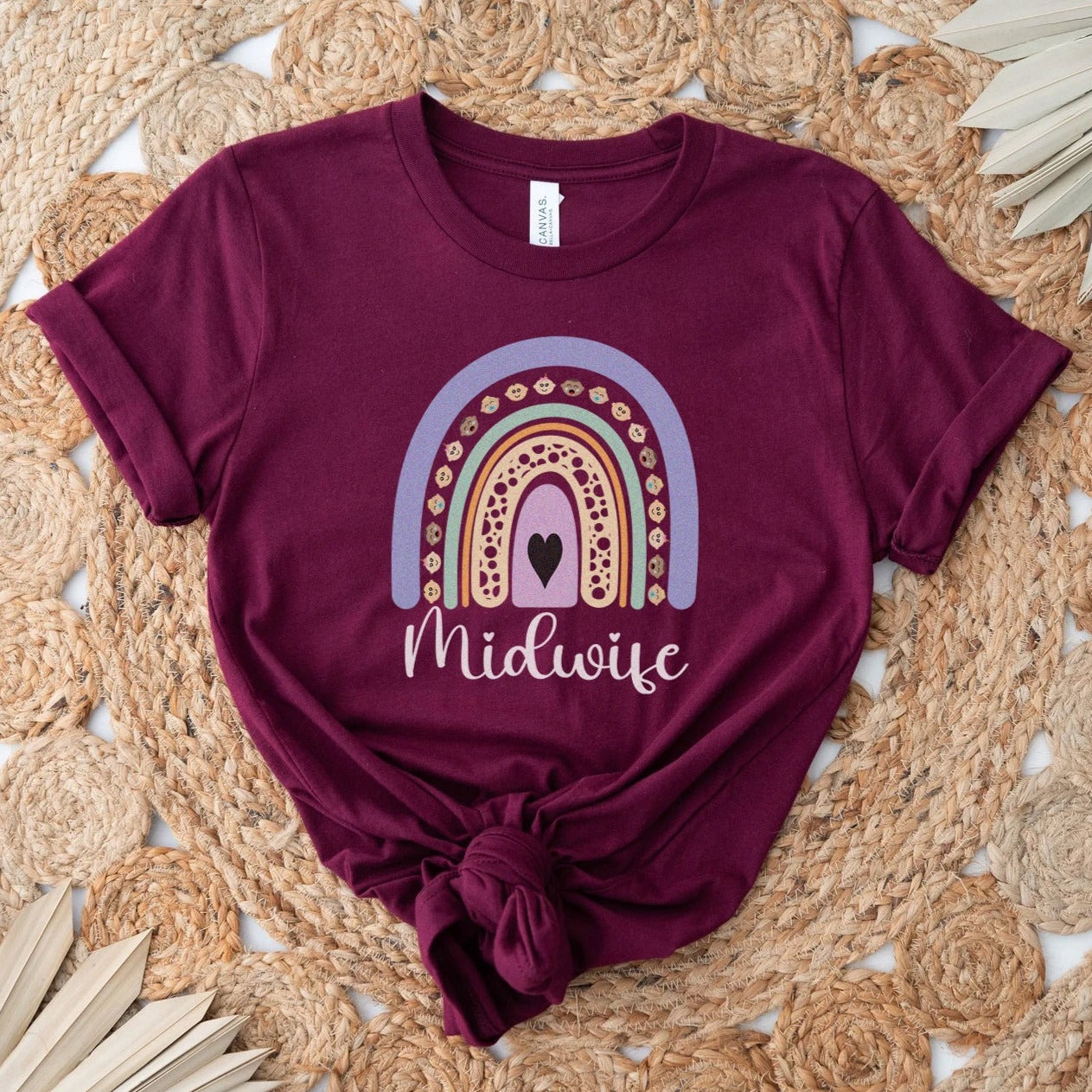 Nurse Midwife Rainbow T-Shirt