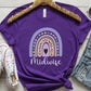 Nurse Midwife Rainbow T-Shirt