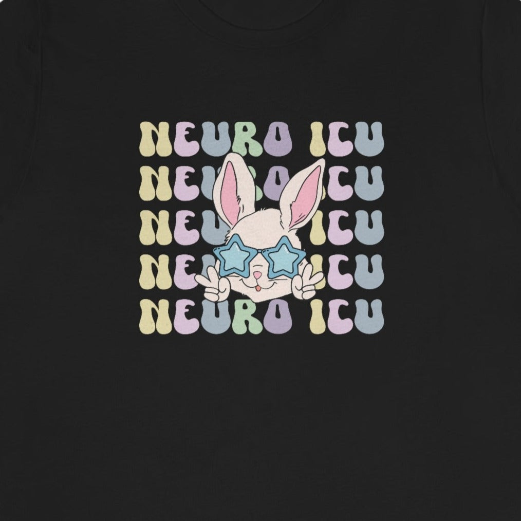 Retro Neuro ICU Easter Bunny T-Shirt