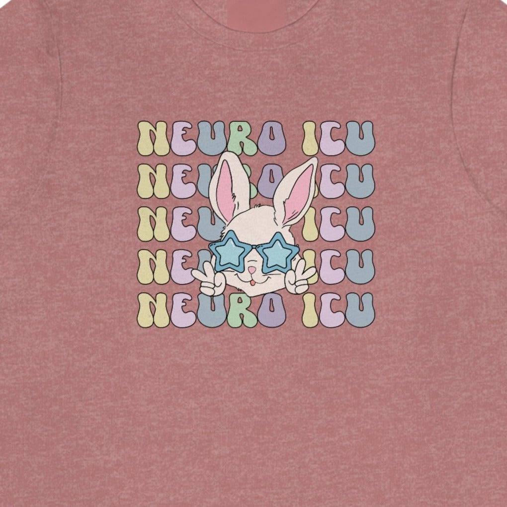 Retro Neuro ICU Easter Bunny T-Shirt