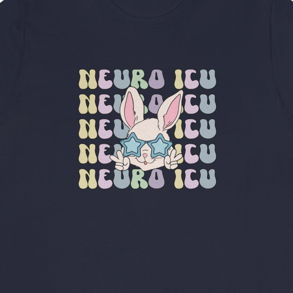 Retro Neuro ICU Easter Bunny T-Shirt