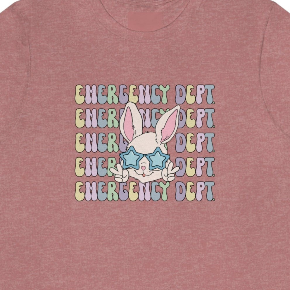 Retro Emergency Dept Easter Bunny T-Shirt