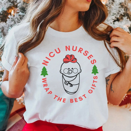 NICU Nurses Wrap the Best Gifts T-Shirt