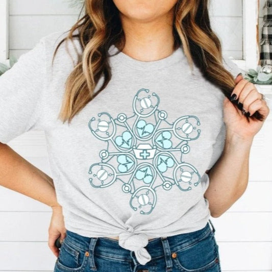 Nurse Snowflake T-Shirt