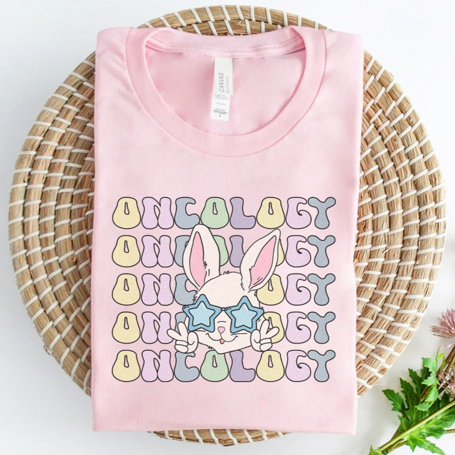 Retro Oncology Easter Bunny T-Shirt