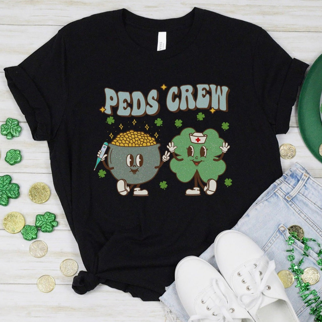 Retro Peds Crew St Patrick's Day T-shirt