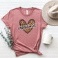 Phlebotomist Leopard Heart T-Shirt