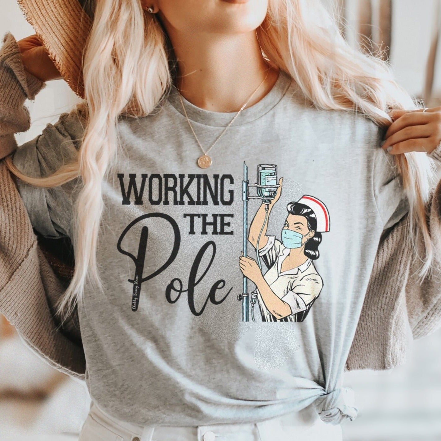 Working the (IV) Pole T-Shirt