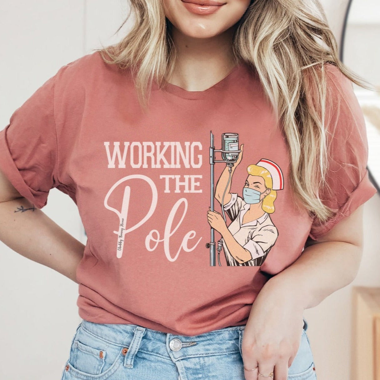 Working the (IV) Pole T-Shirt