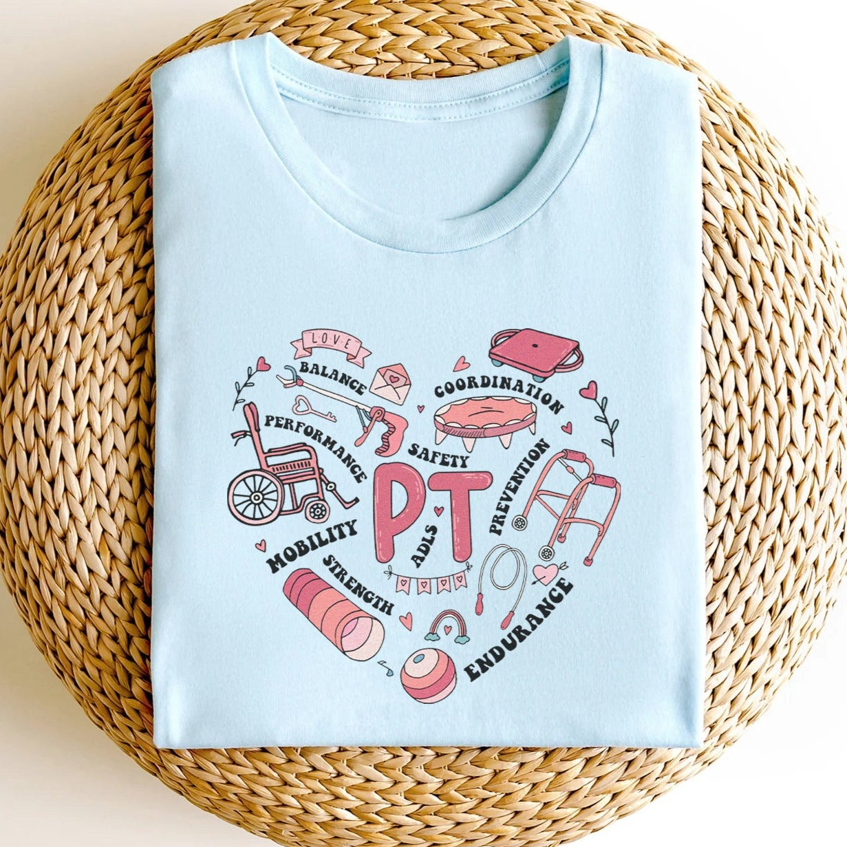 Physical Therapy Heart T-Shirt