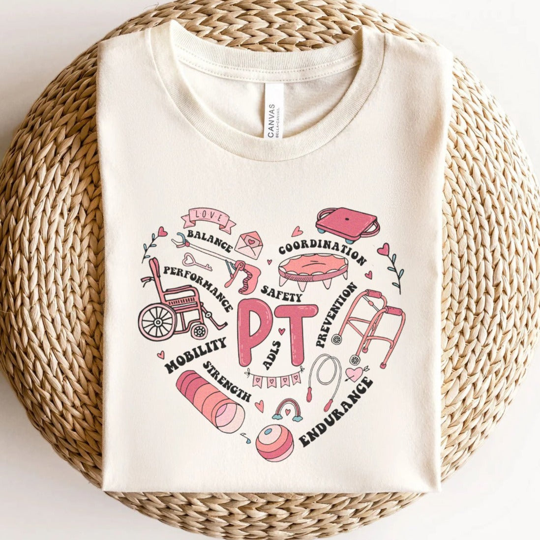 Physical Therapy Heart T-Shirt