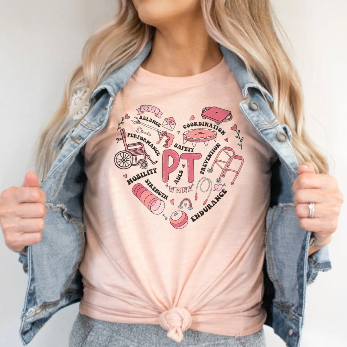 Physical Therapy Heart T-Shirt